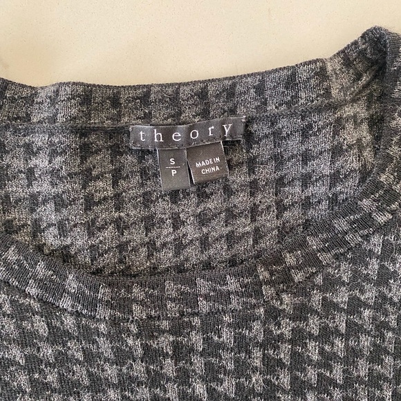 SOLD Theory herringbone sweater - Picture 2 of 3